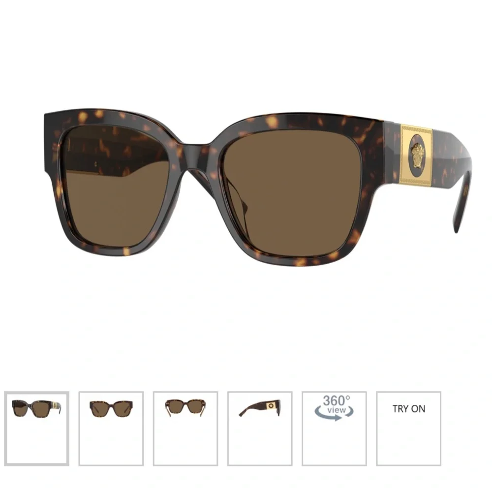 Versace Brown Tortoise Sunglasses VE4437U - Picture 2 of 6